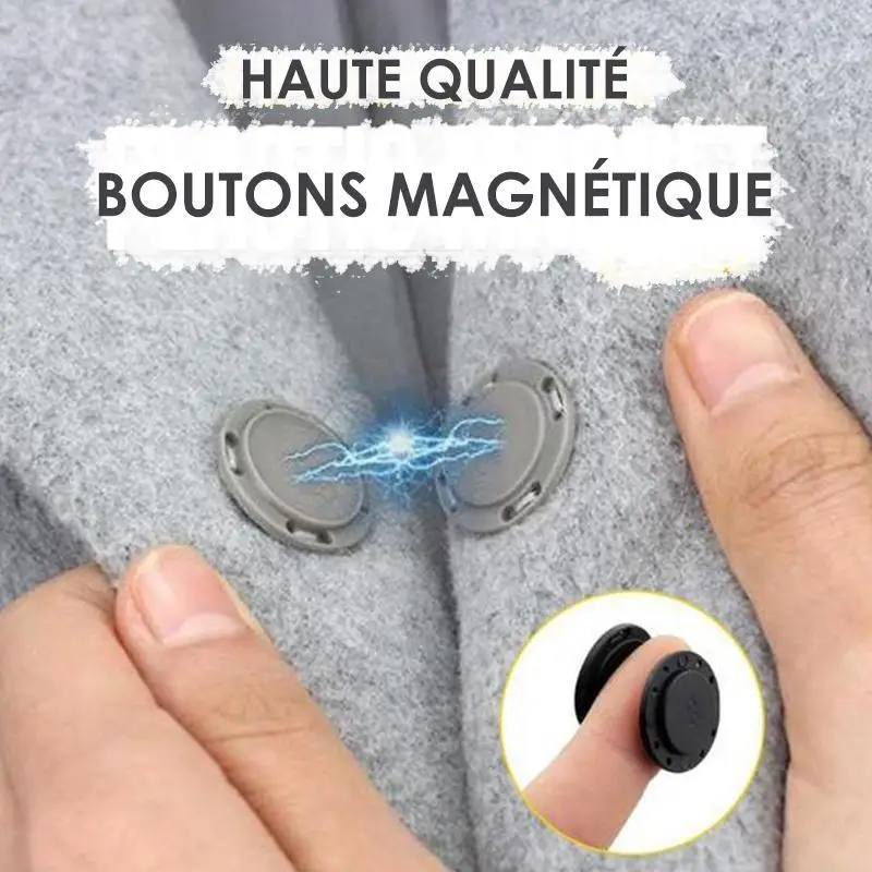 

5 Pairs Invisible Magnetic Button Nylon Bonded Magnet Buckle Coat Suit Fur Luggage Magnet Snap Color Magnet Buckle