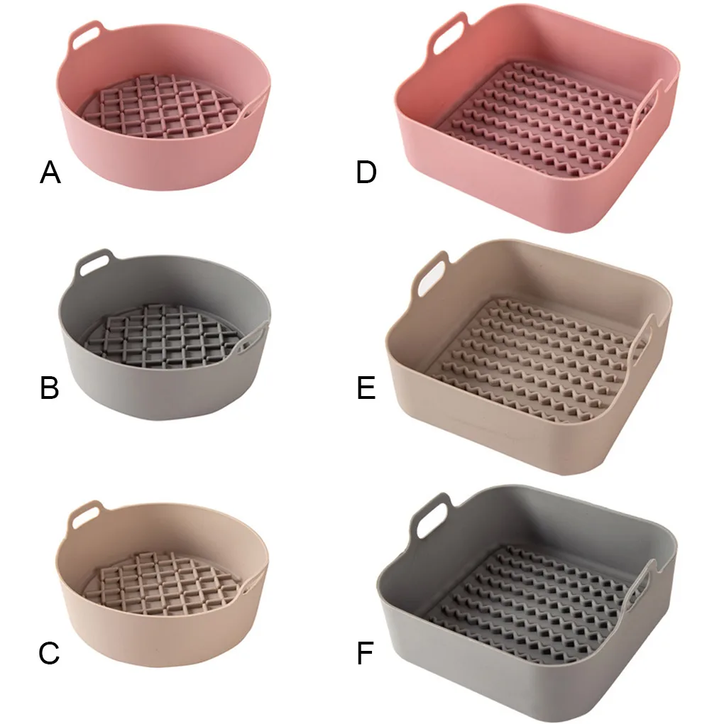 

Силиконовые кастрюли с высоким нагревом лоток для выпечки многоразовый инструмент для барбекю воздушная фритюрница вкладыши хлеб жареный ...