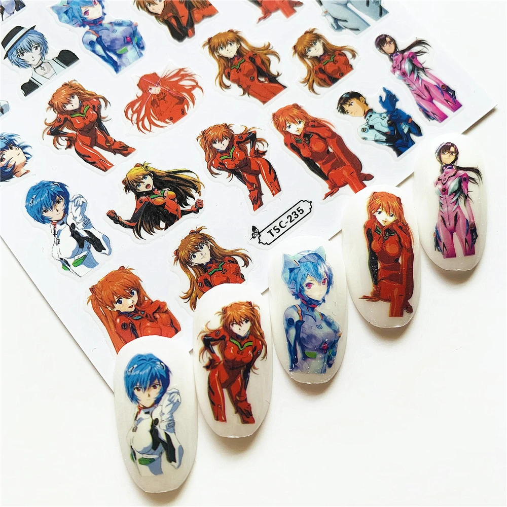 Новейшая серия TSC TSC-235-247 мультипликационный персонаж стикеры 3d на ногти nail art