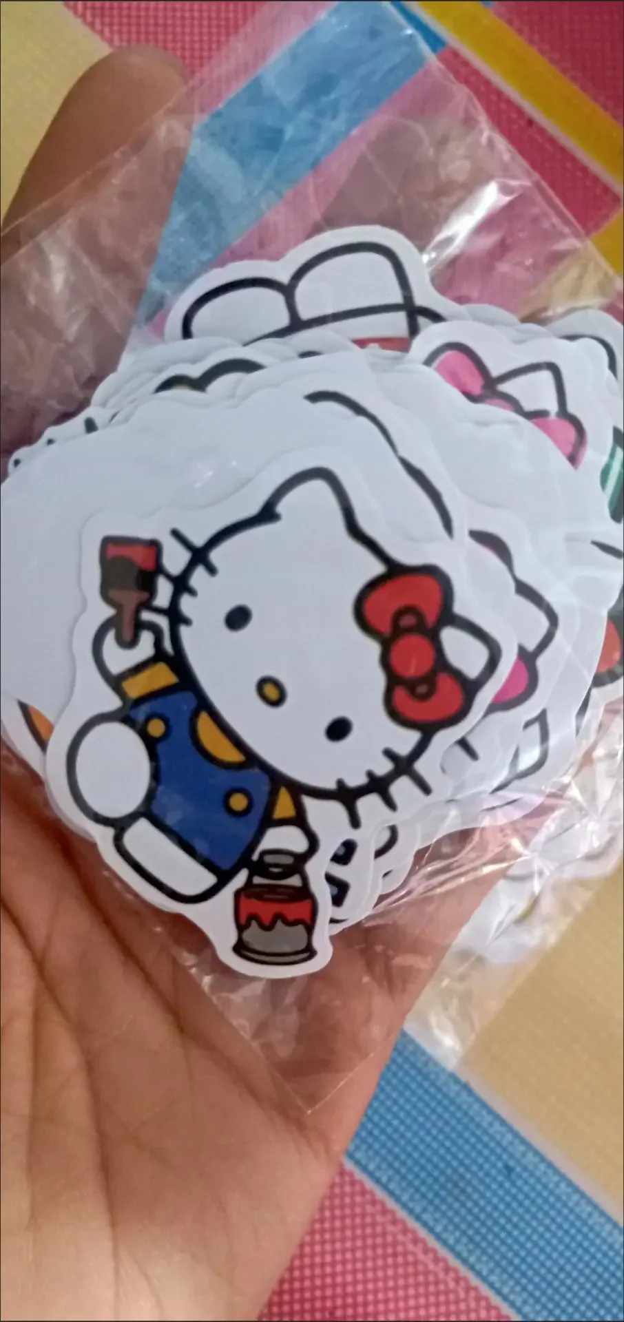 100 шт. стикеры Hello Kitty Kulomi материал наклейка водонепроницаемый Дорожный чемодан