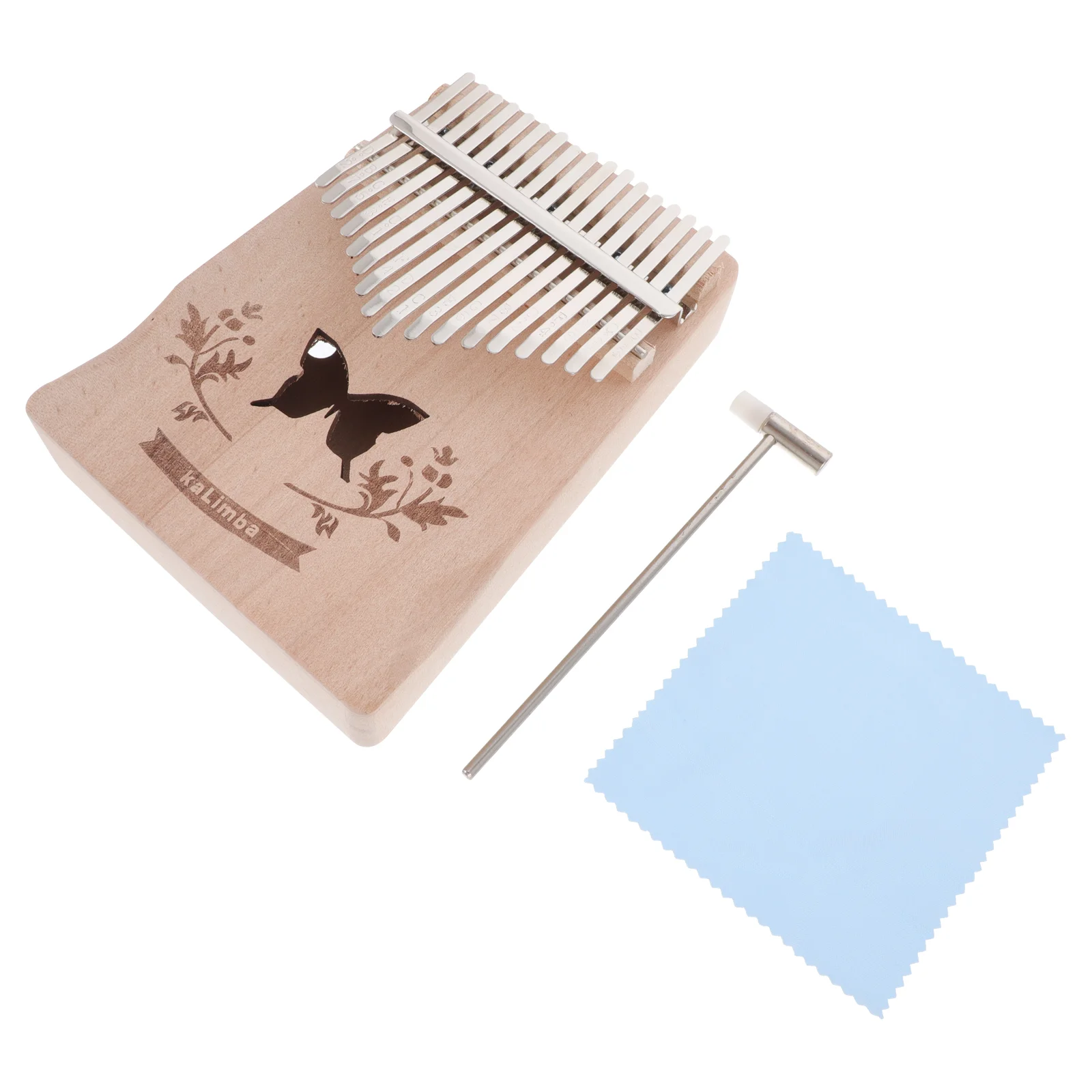 

1Set Thumb Piano 17 Keys Finger Piano Portable Music Instrument Kalimba Gift