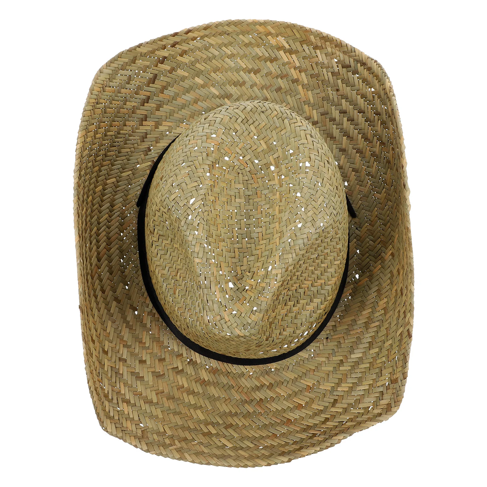 

Western Cowboy Hat Wide Brim Hat Unisex Straw Hat Stage Performance Cowboy Hat