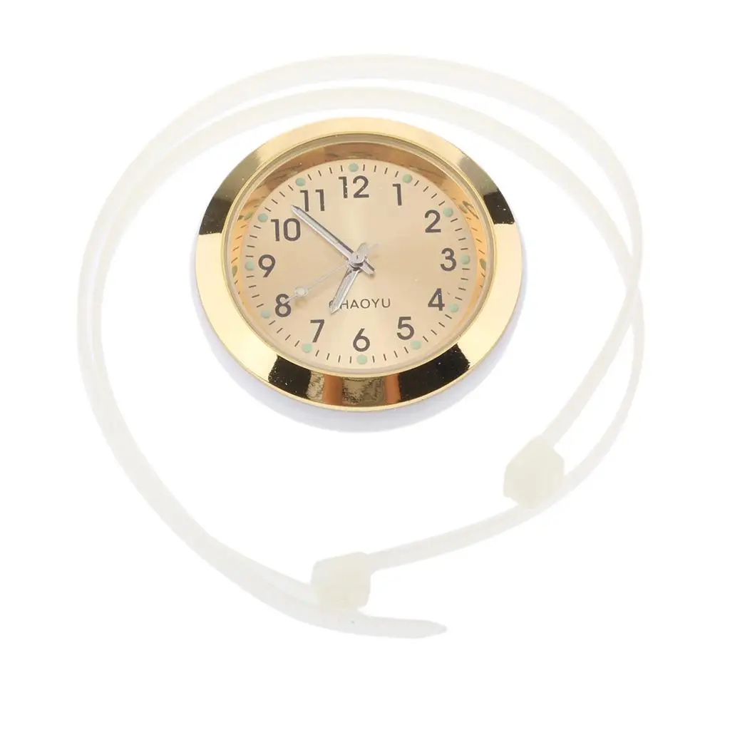 1 Set rcycle Handlebar Dial Mount Clock Luminous Watch &amp Strap for Yamaha Honda Suzuki ATV BIke Etc Accessories