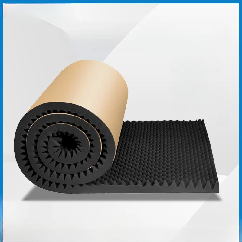 

1m*2cm/3cm/4cm Auto Studio Sound Acoustic Absorption Car Heatproof Wave Foam Deadener Car Soundproof Cotton Insulation Mat