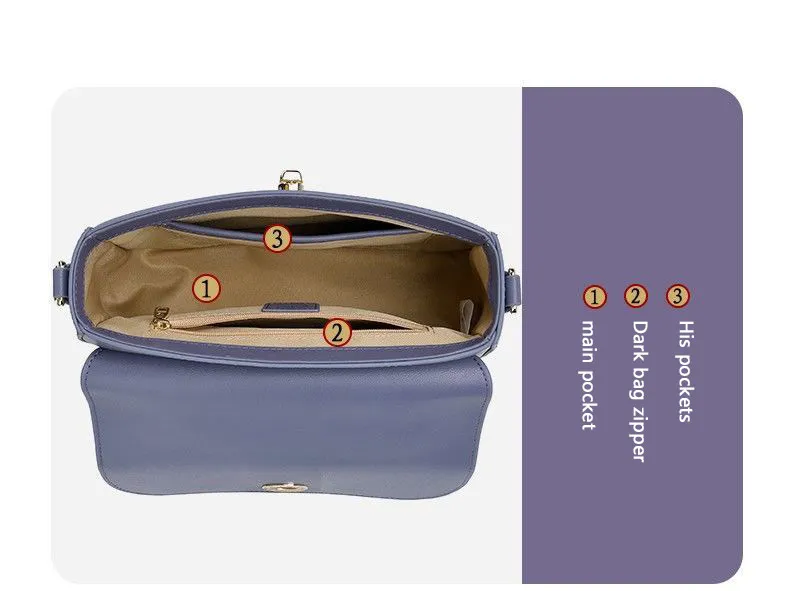 Women's Bag  The new embroidered cowhide handhold bag is a fashionable versatile women's one-shoulder cross-body bag