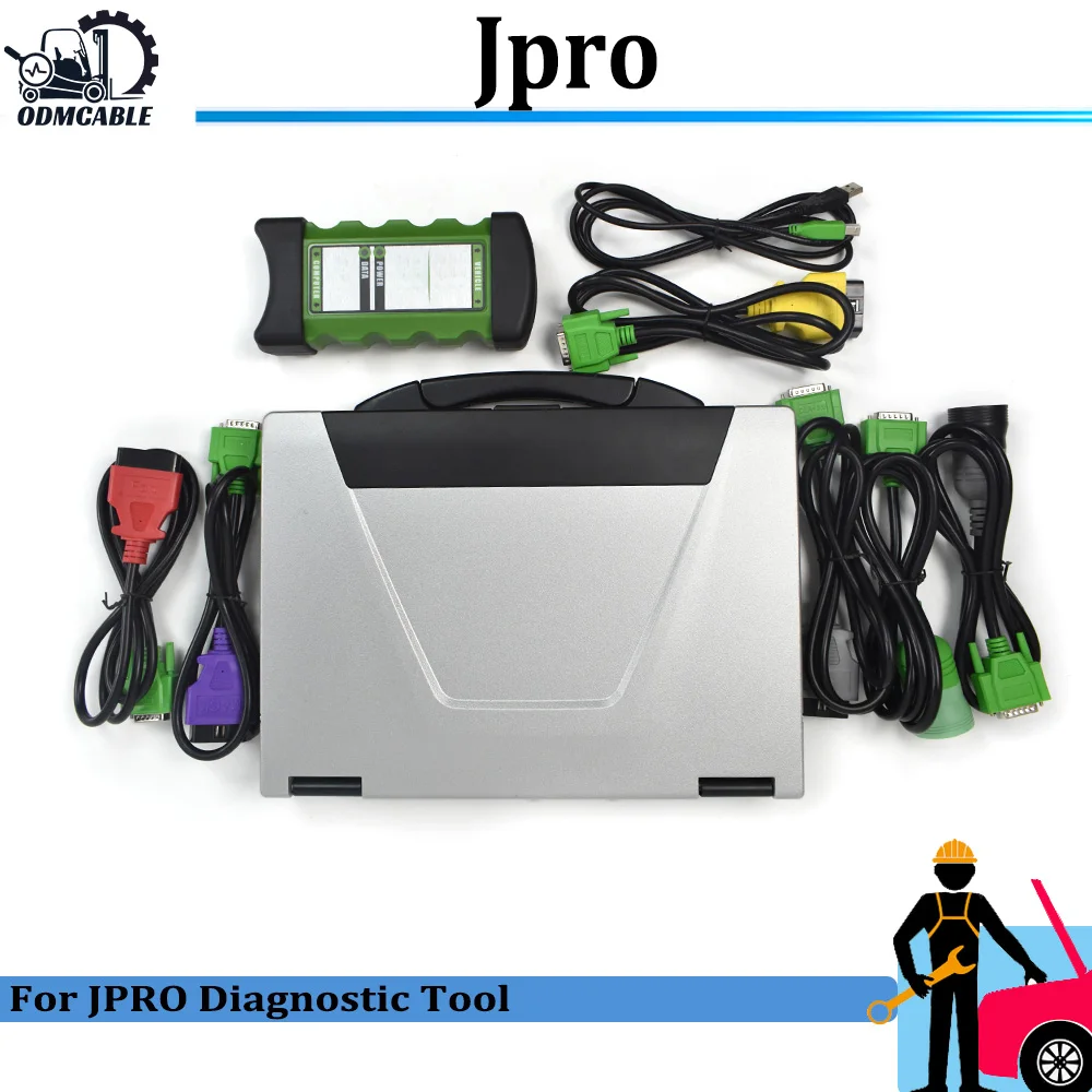

Noregon JPRO DLA+2.0 Vehicle Interface Diesel New 2022 software Heavy Duty Truck Scanner Fleet Diagnostic Tool and CF52 laptop