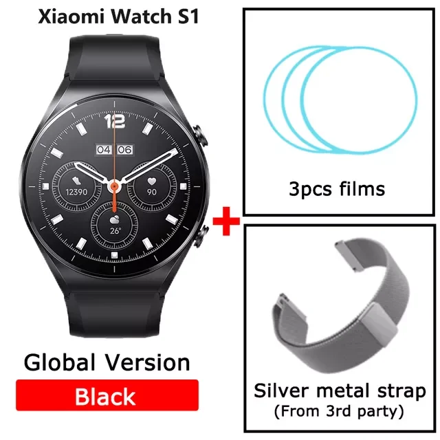 

Xiaomi Mi Watch S1 Smart Watch Men Bluetooth Calling Waterproof Multifunction Smart Watch Men Women Full Touch Activity Tracker