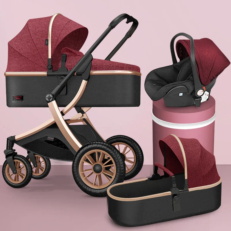 Роскошная детская коляска 3 в 1 X Design Cart Портативная дорожная Складная с