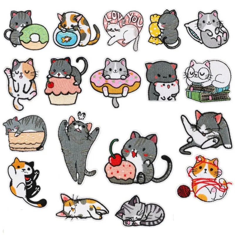 1 шт. универсальная симпатичная Полиэстеровая аппликация для одежды вышивка патч