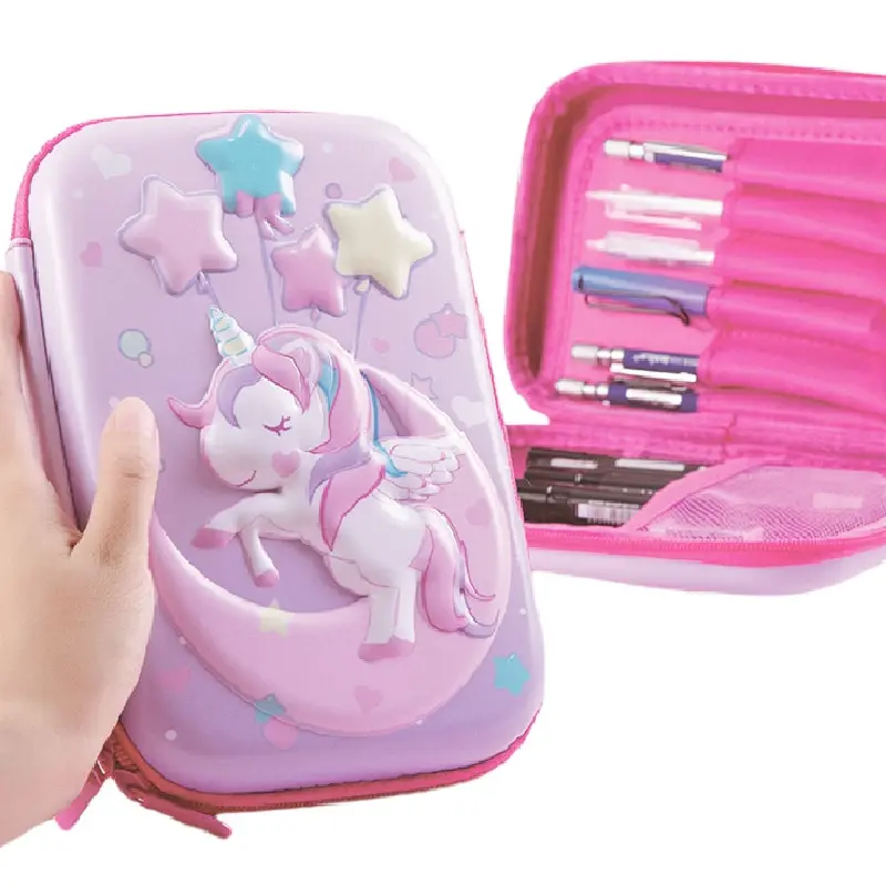 Girls Color Pencil Box Student Pen Case School Supplies Gifts Ipad Case