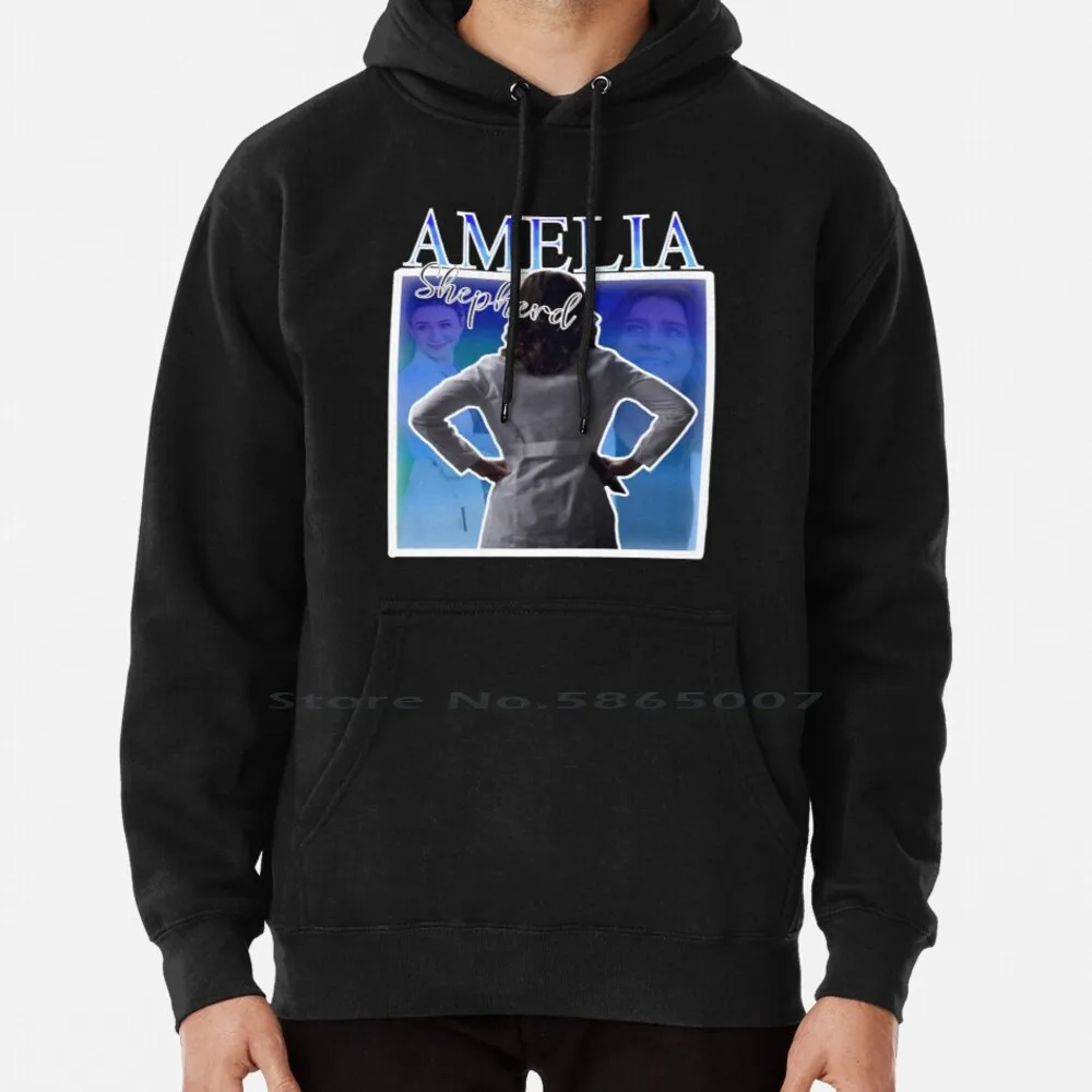 

Amelia Shepherd Vintage Style Hoodie Sweater 6xl Cotton Greys Anatomy Amelia Shepherd Women Teenage Big Size Pullover Sweater