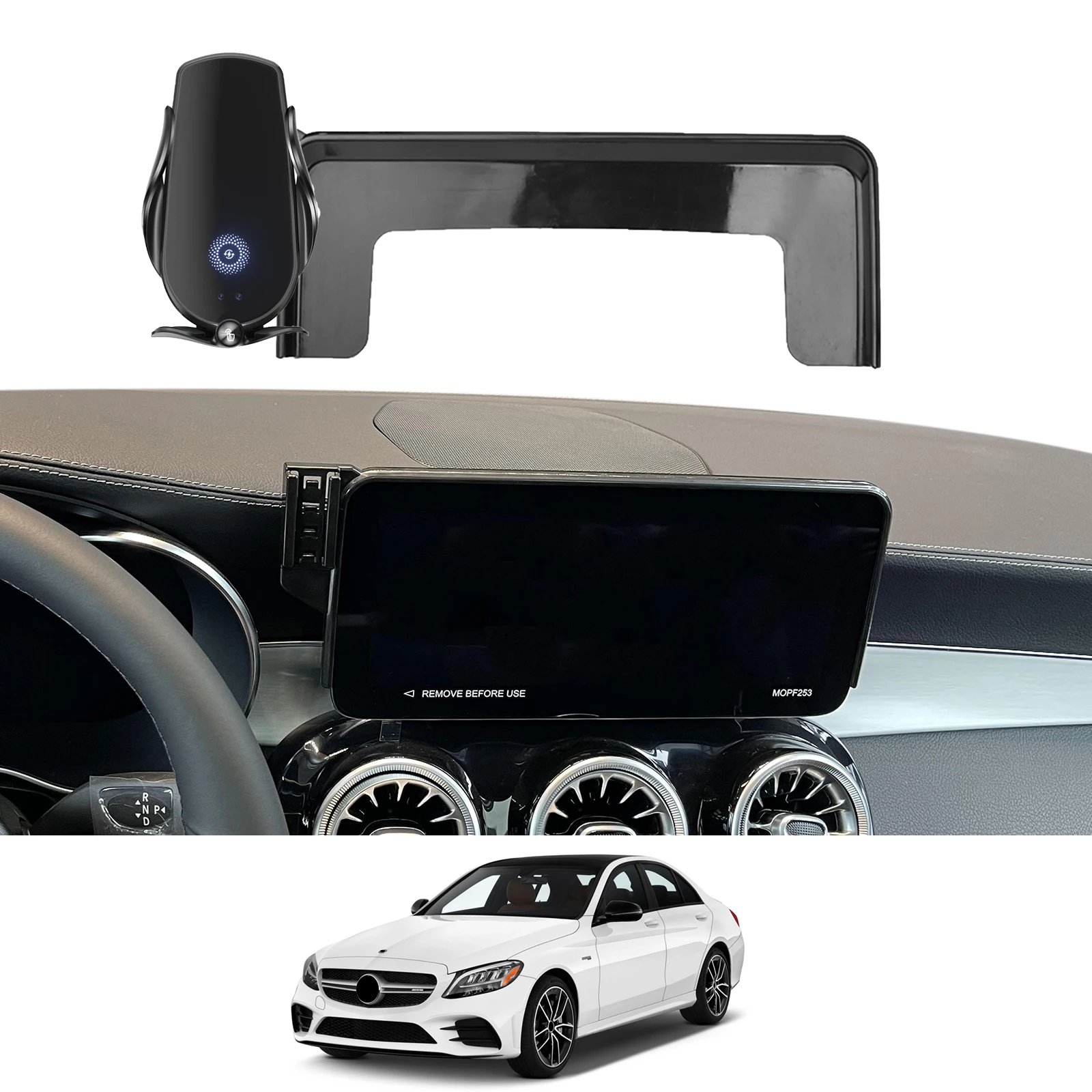 Для Mercedes-Benz C-Class 2019-2021 C CLASS W205 Держатель телефона Экран Фиксированный