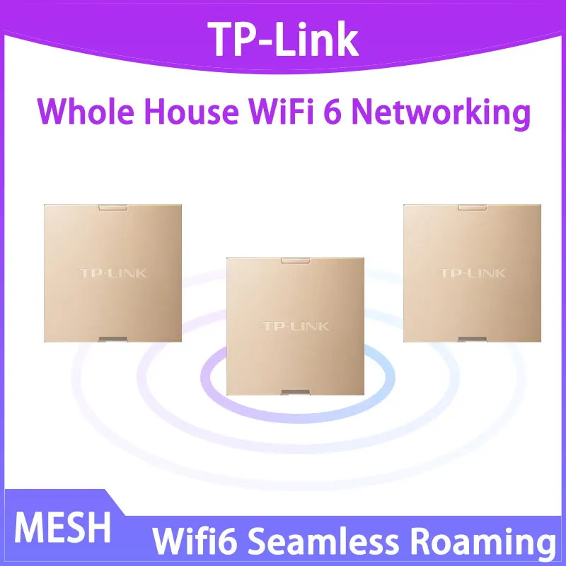 

TP-Link Home WiFi 6 Wireless Coverage 160MHz High-speed AX3000Mhz 2.4G&5G Router MESH Hotspots XAP3000GI-Gold Wi-Fi 802.11ac