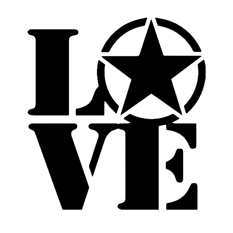 

CS-12177# 15x16cm Love the US ARMY Vinyl Decal Car Sticker Waterproof Auto Decors For Truck Bumper Rear Window Laptop