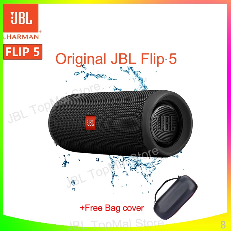 

Original JBL Flip 5 Bluetooth Speaker Mini Portable IPX7 Waterproof Wireless Outdoor Stereo Bass Music