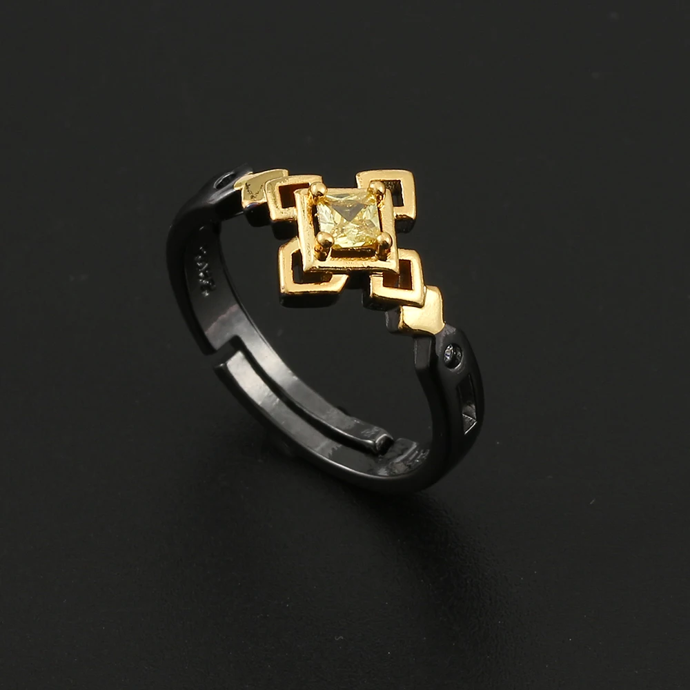 Anime Game Genshin Impact Accessories Metal Adjustable Rings Women Jewelry Fashion Finger Ring Men Accessories Weeding Gift