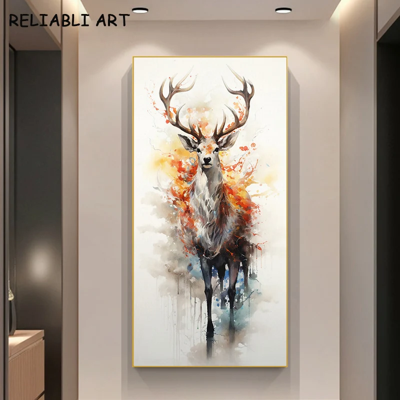 Абстрактная картина на холсте