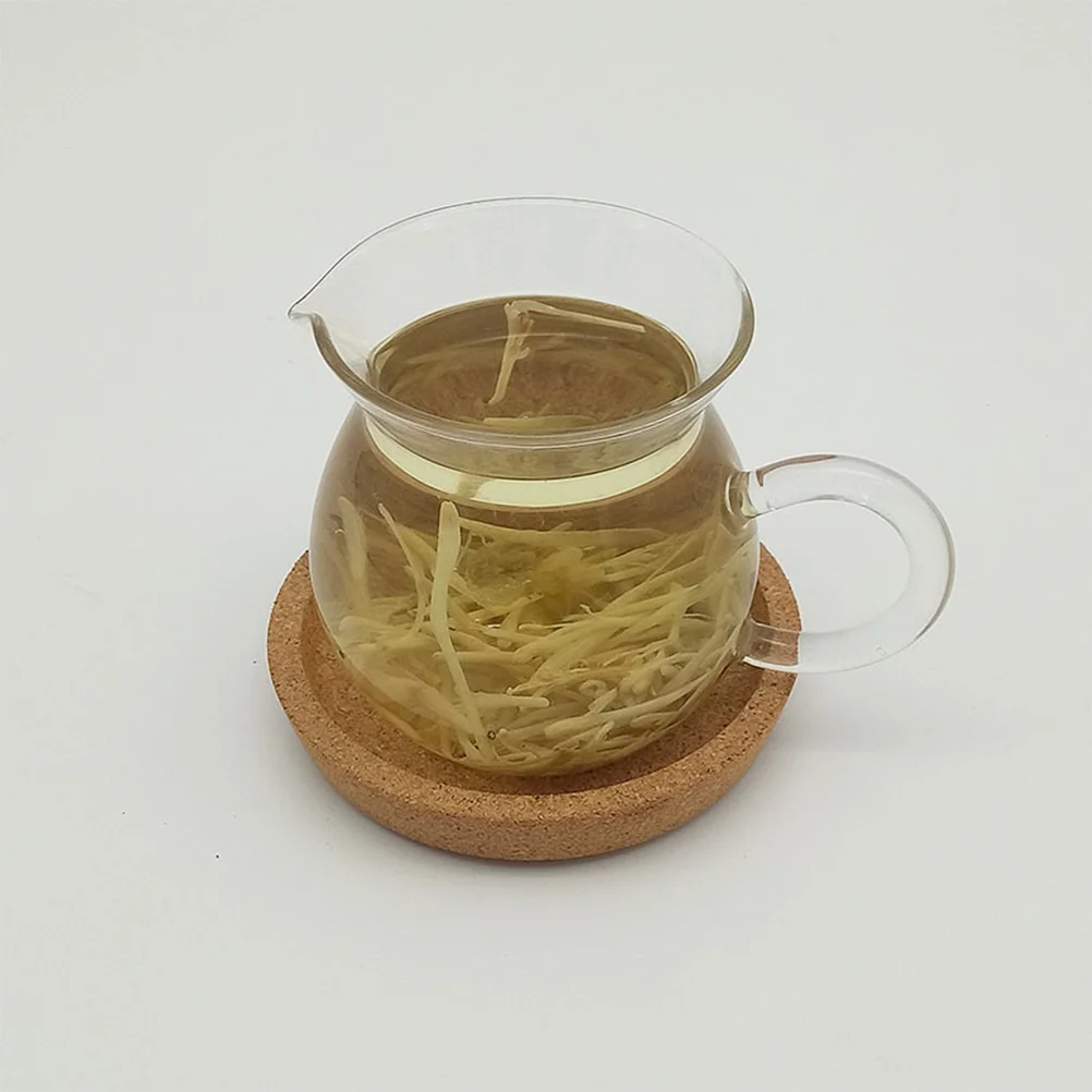 

5pcs Cork Coasters Absorbent Non- Cork Coasters Mats Cup Holder Pads