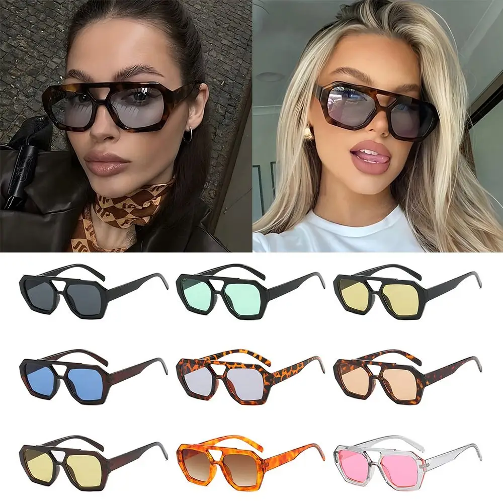 Шестиугольные солнцезащитные очки для вождения квадратные с защитой UV400 и