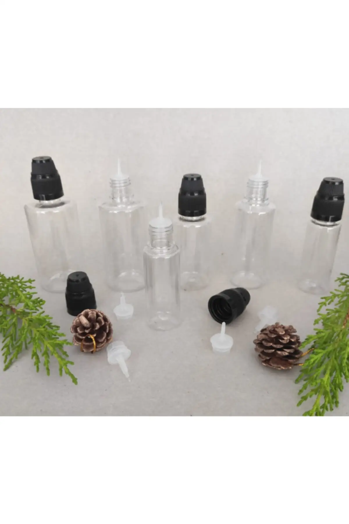 

50 Pcs 50 ml With Locking Lid, Drop type, Stopper, Cologne, Disinfectant, Liquid Bottle