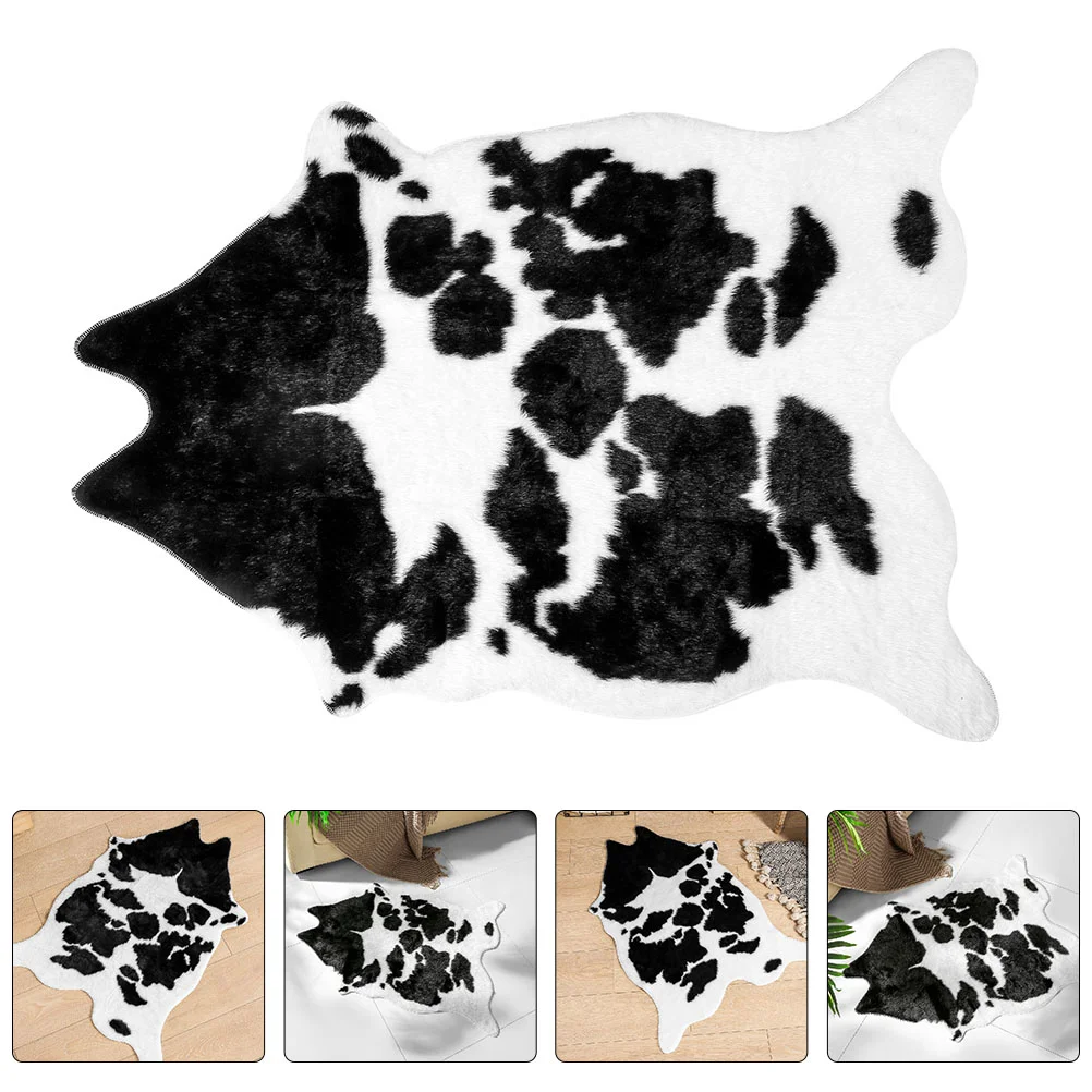 

Carpet Animal Rug Floor Cute Mat Cow Car Gripper Area Original Hallways Entryway Kitchen Washable Blanket Door Bedroom Heated