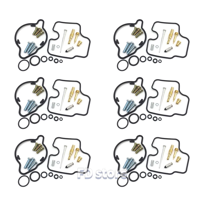 

6 x Набор для ремонта карбюратора для Honda GL1500C GL1500CT Tour Valkyrie 1500 1997-2003 компоненты топливной системы мотоцикла