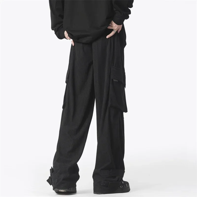 Xxbromen's Wear осенние новые мужские вельветовые брюки-карго повседневные брюки в