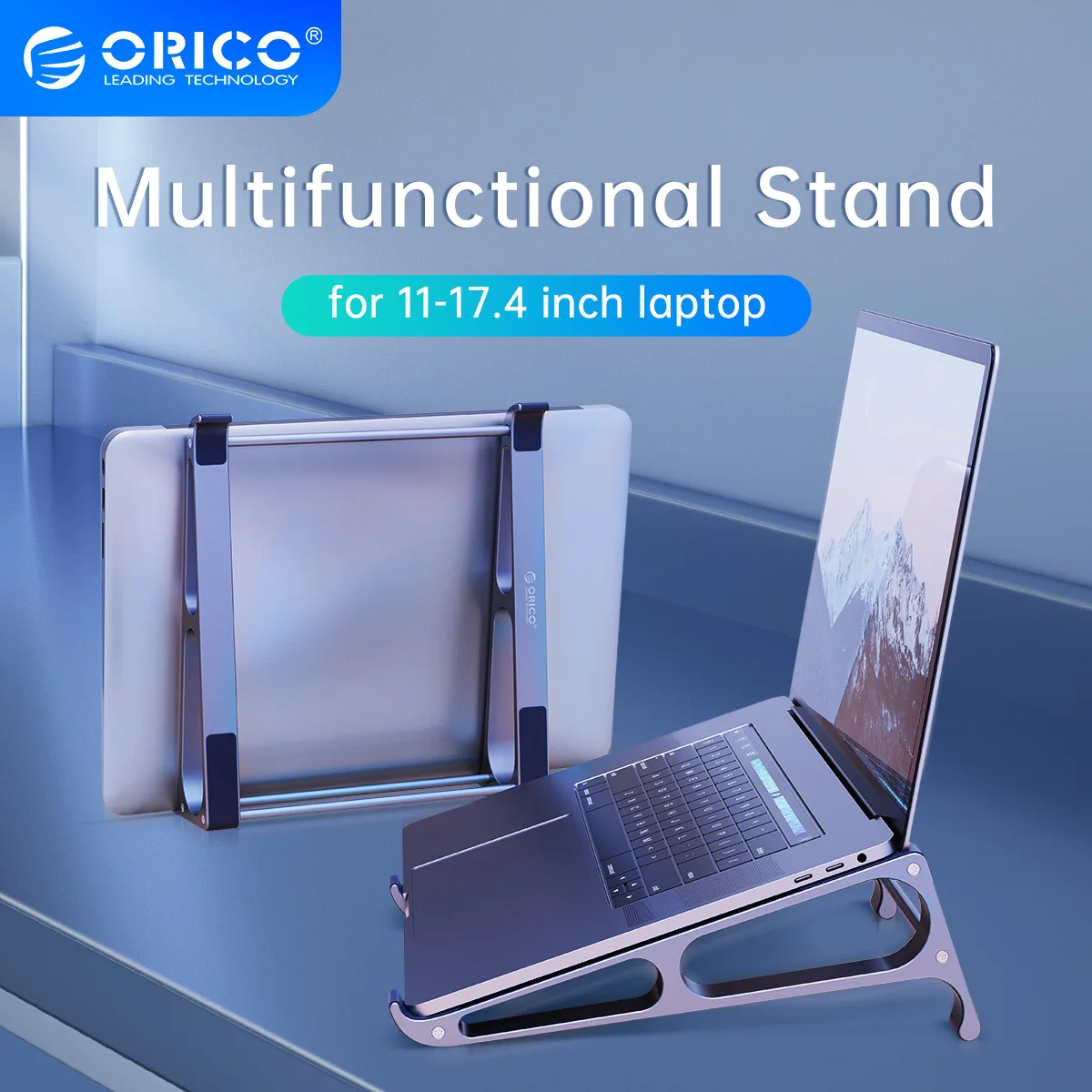  ORICO Aluminium Laptop Stand Riser Portable Detachable Computer Stand Desktop Tablet Holder for13-17.4 inch MacBook Notebook