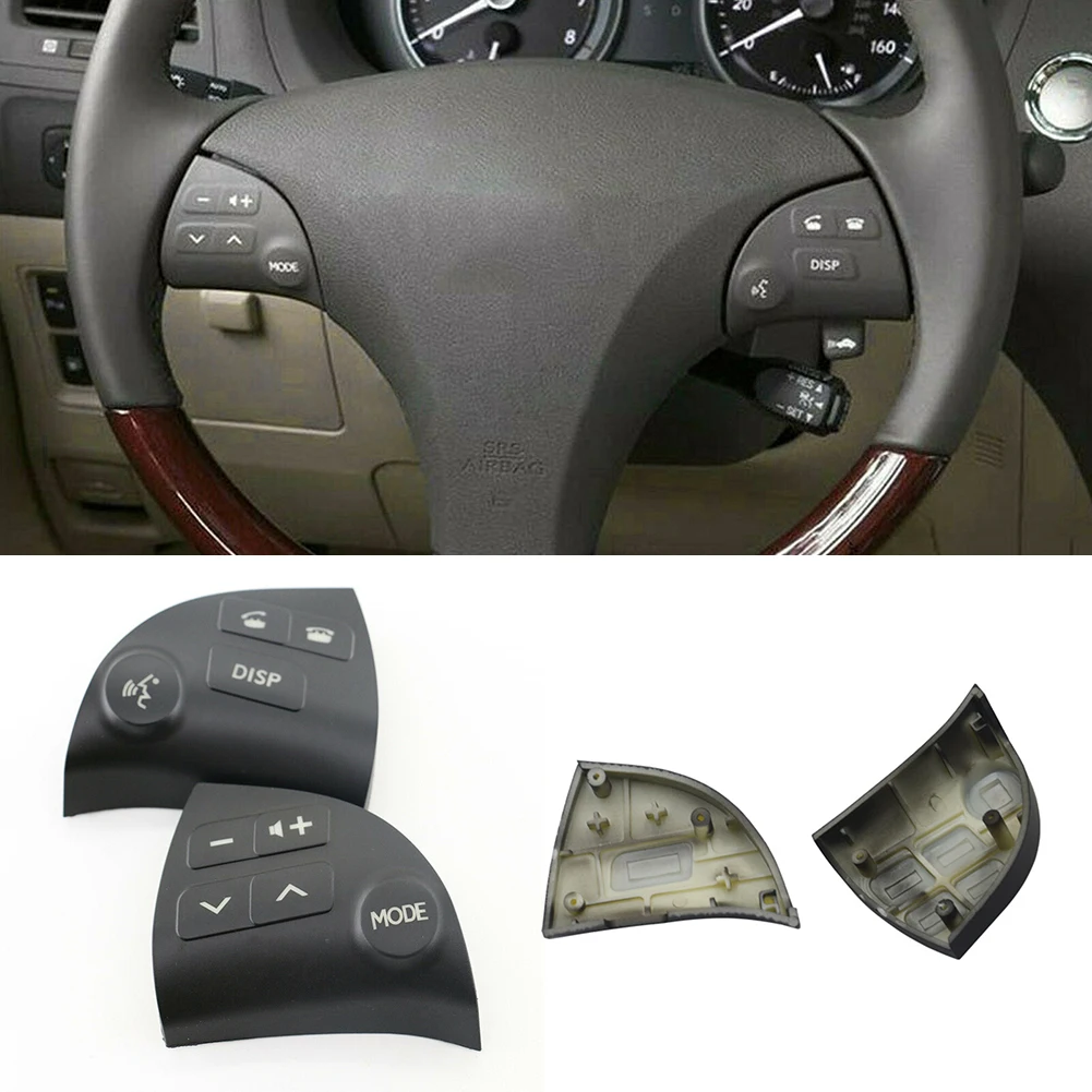 

High Quality Accessories Steering Wheel Control Button Cover Black Protector Switch Button Volume Control 2pcs
