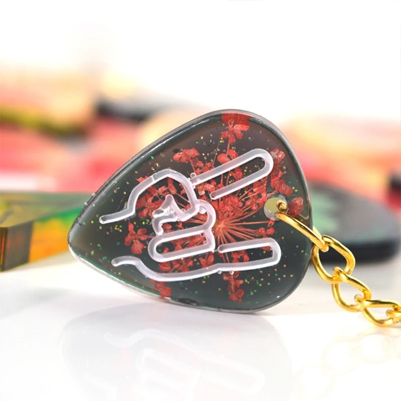 3 шт. медиаторы для гитары набор форм музыкальных инструментов из смолы