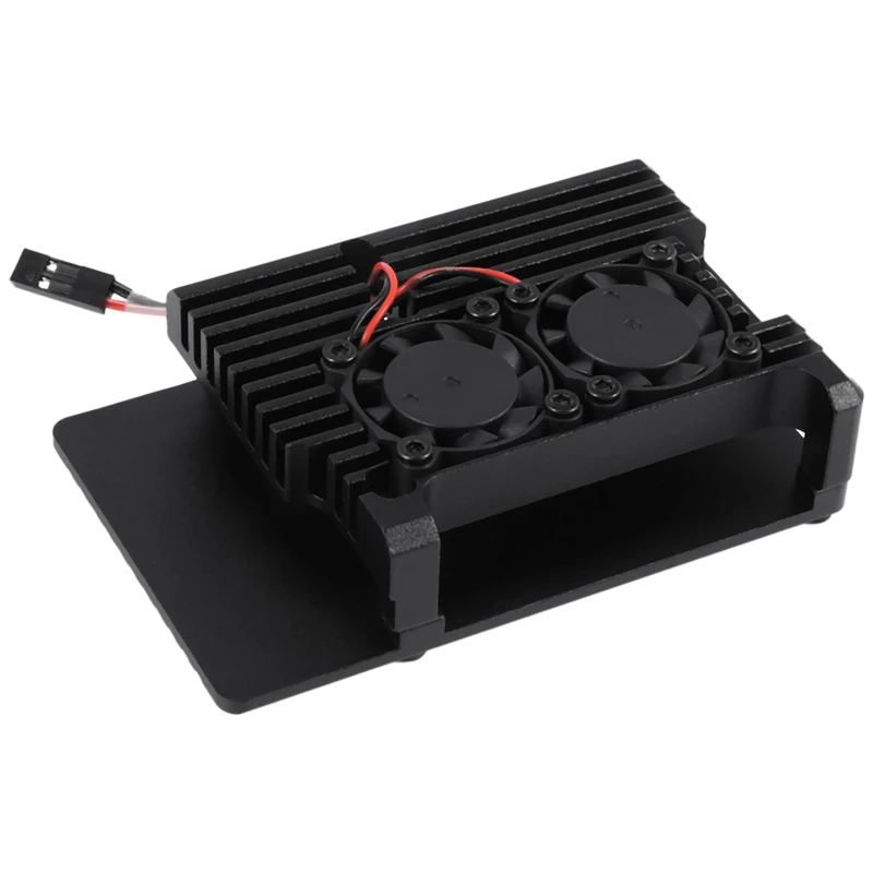 Корпус для Raspberry Pi 4 алюминиевая фотовспышка с двойным охлаждающим вентилятором