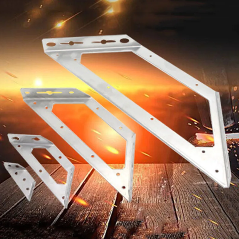 

1pcs Multifunctional Stainless Steel Angle Code Right Angle Fixed Bracket Furniture Wood Board Angle Hardware Accessories