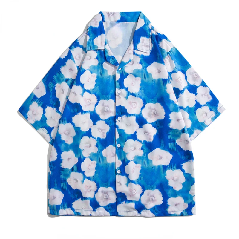 

2023 Mens Cuba Shirts Summer Fashion Graphic 3D Print Short Sleeve Casual Tops Beach Shirt for Men Loose Blouse Camisa