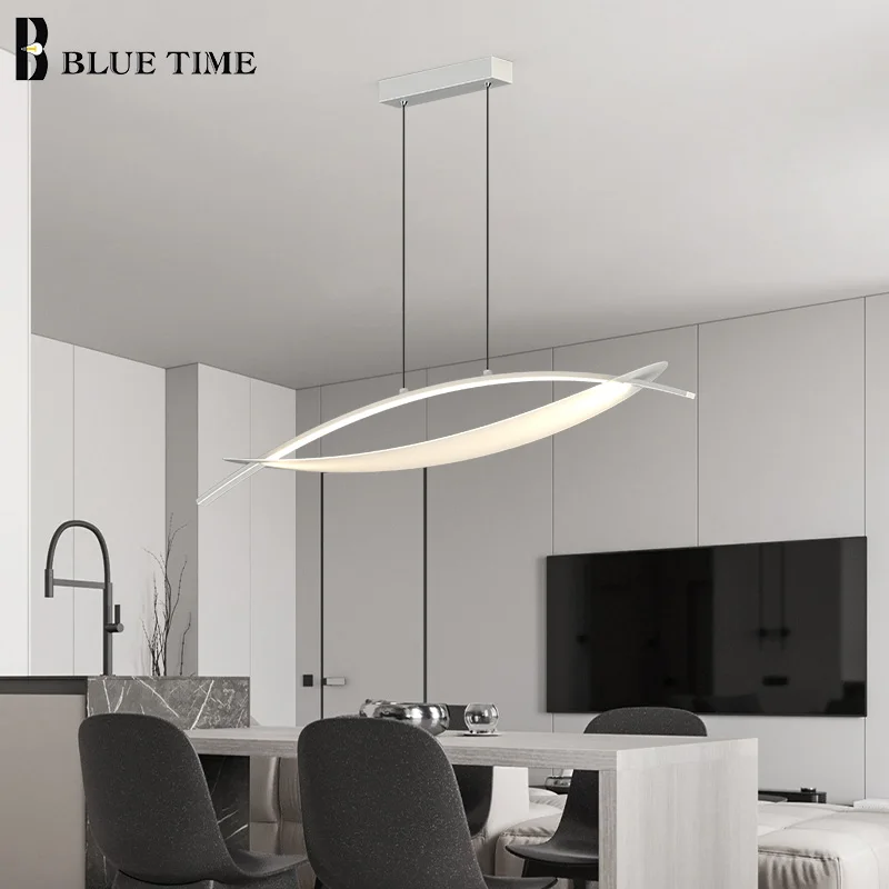 

Modern LED Pendant Light Black&White Indoor Pendant Lamp for Dining Room Kitchen Living Room Bedroom Light Home Lighting Fixture