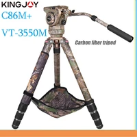 kingjoy c86mvt 3550m professional tripod for digital camera tripode suitable for travel camera stand photographic video tripod