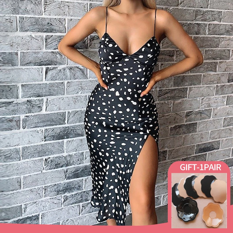 

Женские Платья с цветочным принтом, милое платье на бретельках, женское летнее модное платье без рукавов с V-образным вырезом, праздничная о...