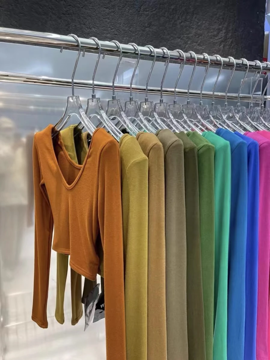 2024 осенне-зимняя новая шлифовальная корейская облегающая рубашка ярких цветов с