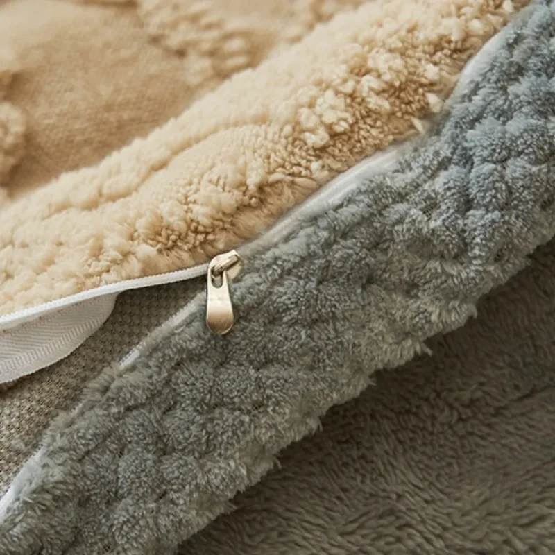 1 пододеяльник и 2 ранца Зимний толстый теплый двухсторонний плюшевый роскошный