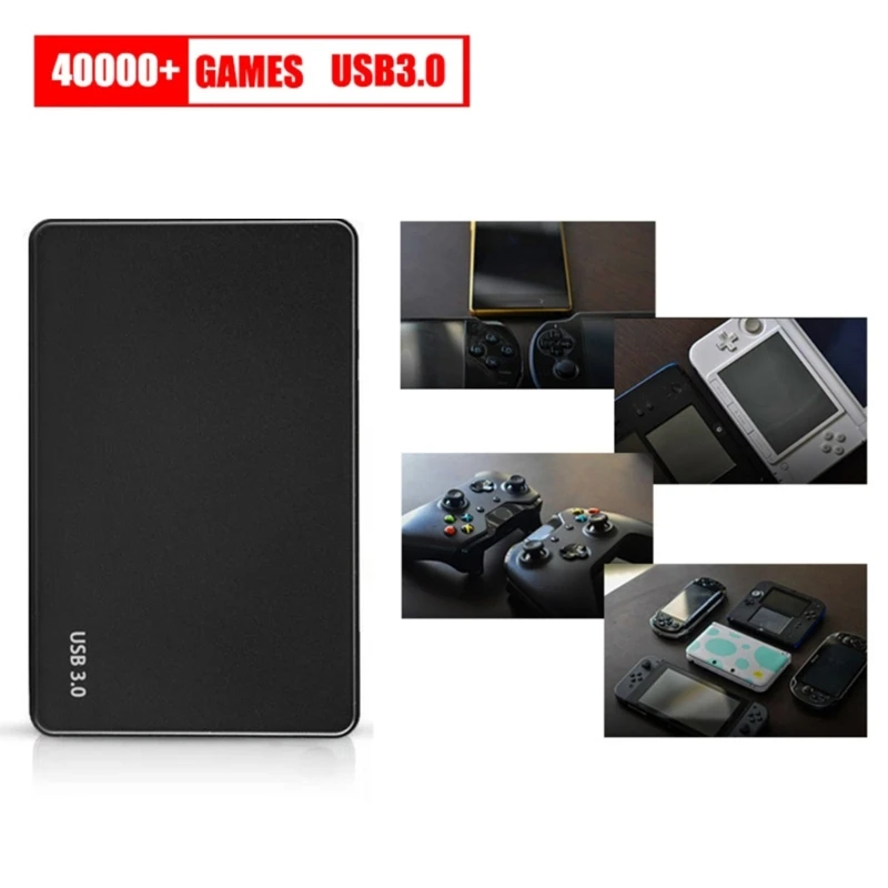 

320G 40000+ Games Retro Disk HDD Plug for PLAY 100+ Emulators Portable Hard Drive for PC TV Desktop Laptop Computer Dropshipping