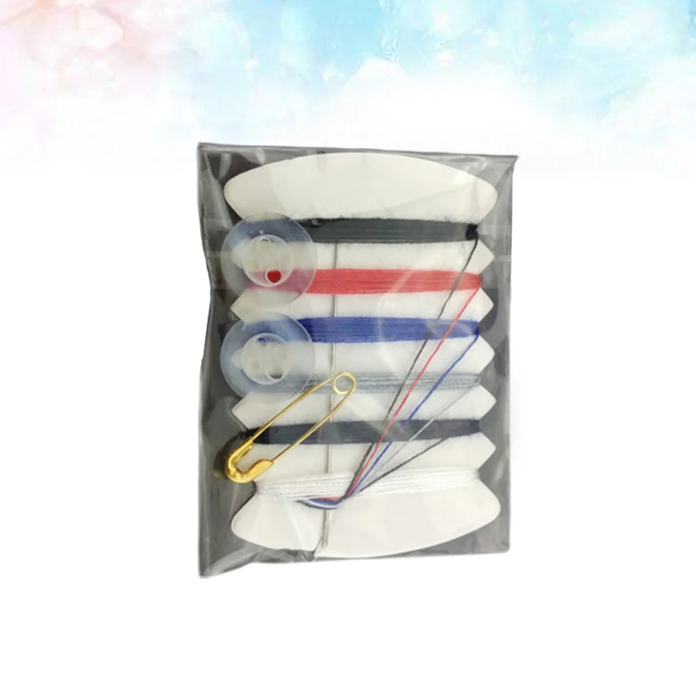 

100 Packs Sewing Kit Sewing Thread Portable Multifunctional Sewing Needle Thread Embroidery Cross Tools (Button Random