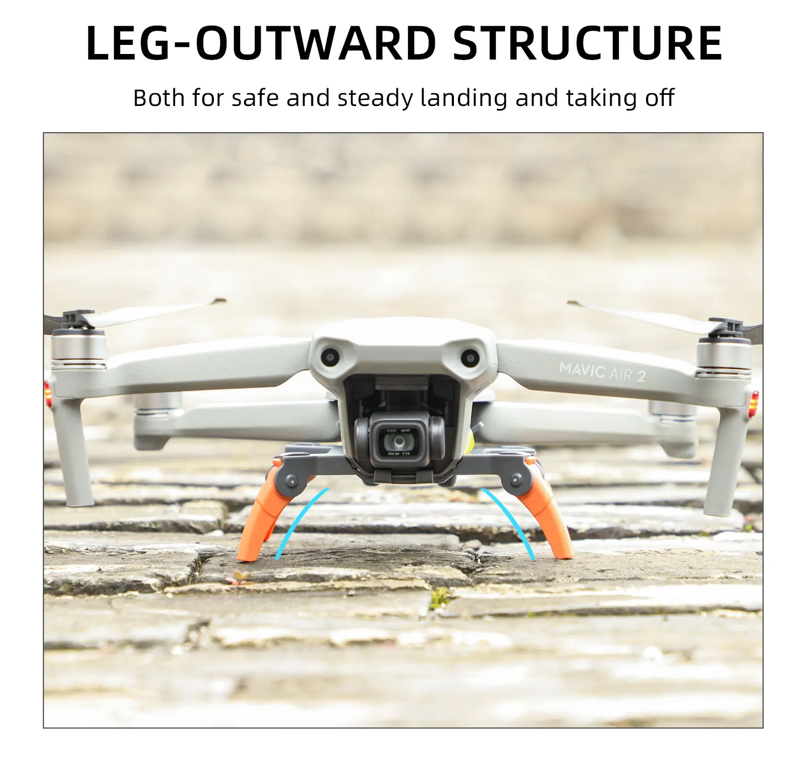 Landing Gear For DJI Air 2s /Mavic 2 Extension Protector Increased 26 MM Folding Feet Drone Accessories |