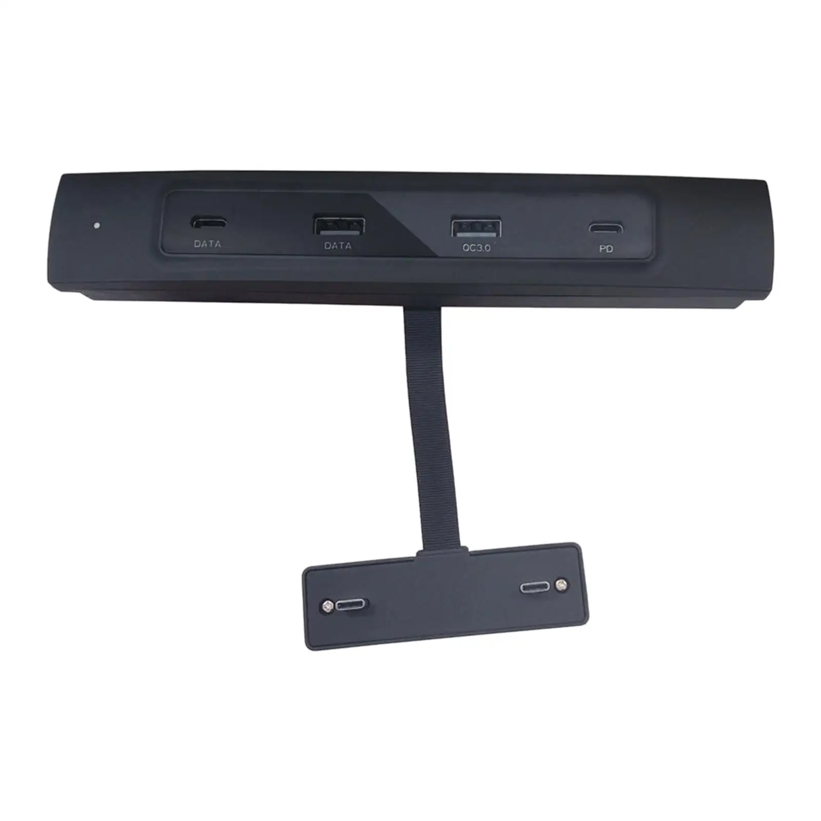 

Upgrade USB LED Hub Adapter Data Transfer PD 27W Quick Charge Plug and Play USB Extender Fit for Tesla Model 3 Accessories Auto