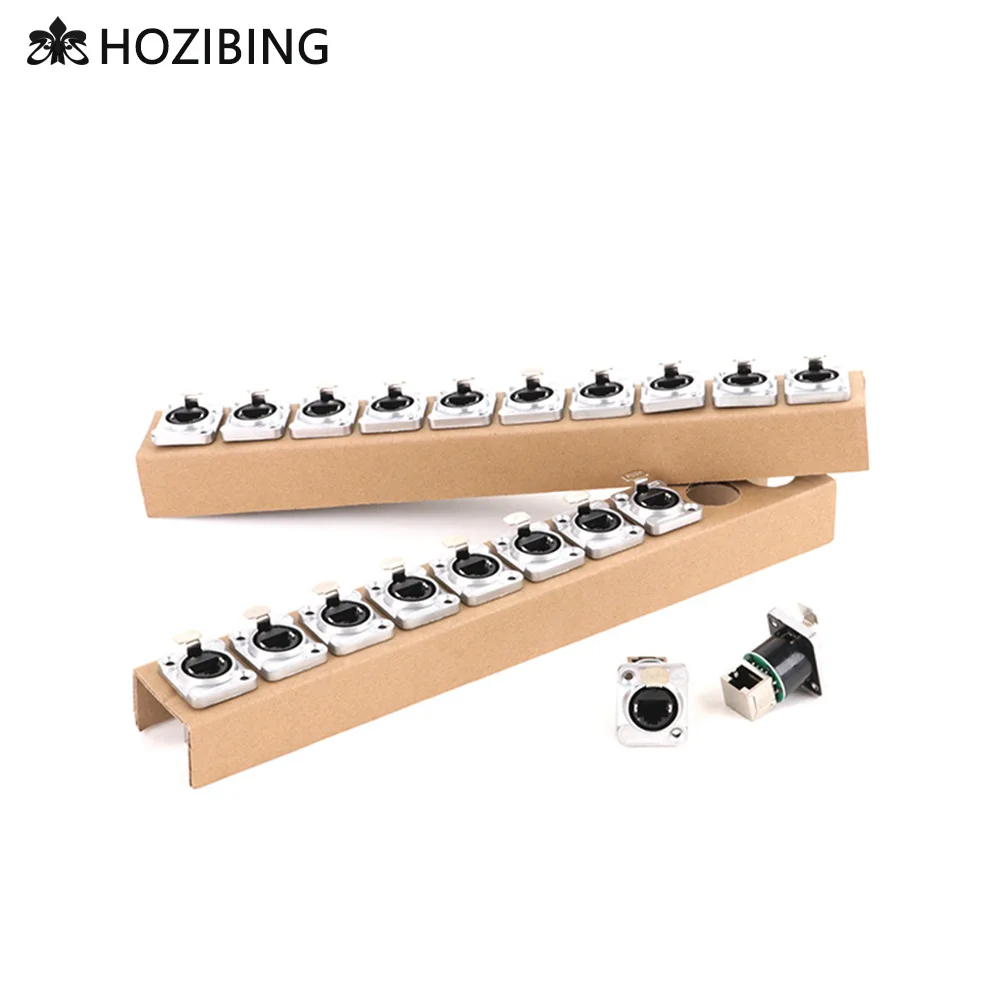 

Сетевой соединитель для защиты RJ45, 50 шт., 8P8C, гнездовые, для монтажа на панели, разъем Ethernet RJ45, Сетевой удлинитель