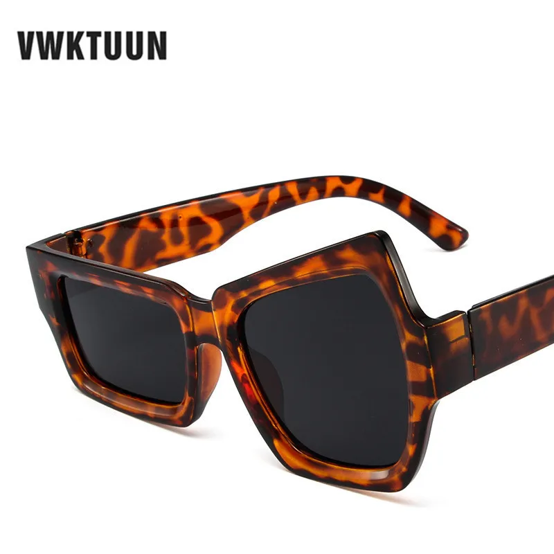 

VWKTUUN Irregular Sunglasses Women Men Hip - Hop Sunglasses Vitange Oversized Big Sunglass Night Club HipHop Glasses