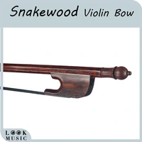 baroque 44 violin fiddle bow advanced german snakewood round stick black mongolian horsehair