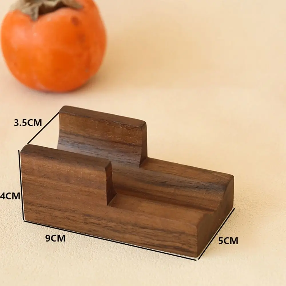 Gifts Black Walnut Sushi Rack Kitchen Tool Wood Plate Urchin Holder Tableware Cuisine Stand For Home