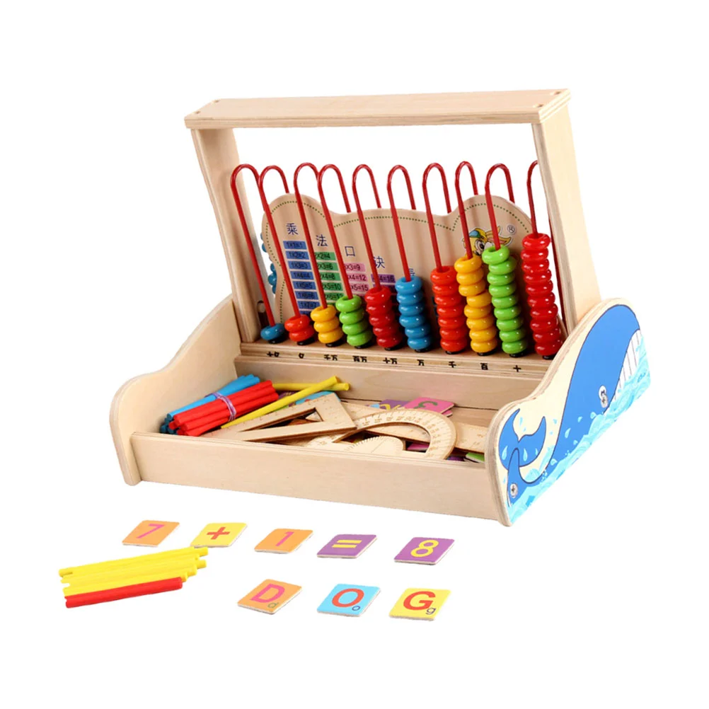 

1 Set Multi-function Digital Calculation Frame Ten Grade Arithmetic Abacus Frame