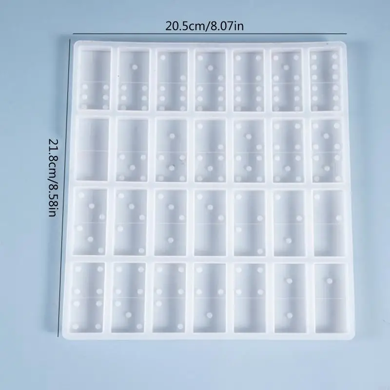H37D Lyse Lasn Casting Silicone Dominoes плесень 28 полостей доминисовых игр