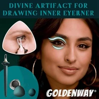 1 set eyeliner guide tools eye makeup styling drawing guide gel reusable eyebrows eye shadow brush eyeliner makeup tool dropship