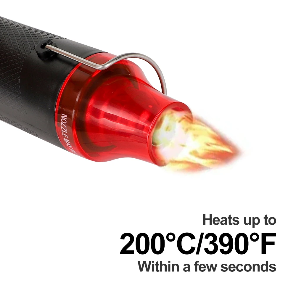 220 В/110 В мини с использованием теплового пистолета Электрический Электроинструмент Горячий воздух 300 Вт Температурный пистолет с поддерживающим сиденьем термоусадочный Пластиковый DIY инструмент